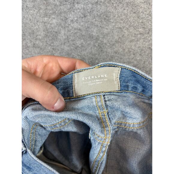 Everlane Jeans Womens Size 25 Blue Denim The Super Soft Relaxed Organic Cotton - Picture 6 of 10